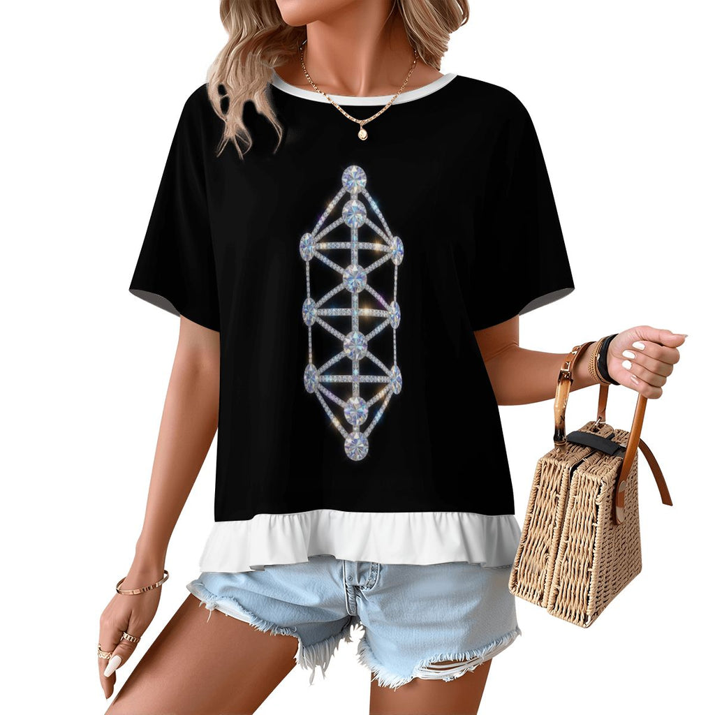 Wear Your Divine Blueprint: Diamond Women's Kathara Tee