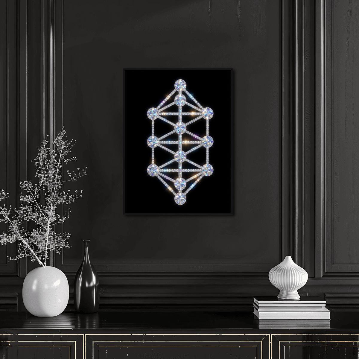 The Crystalline Kathara Grid ( 12"x16") Diamond Painting Kit