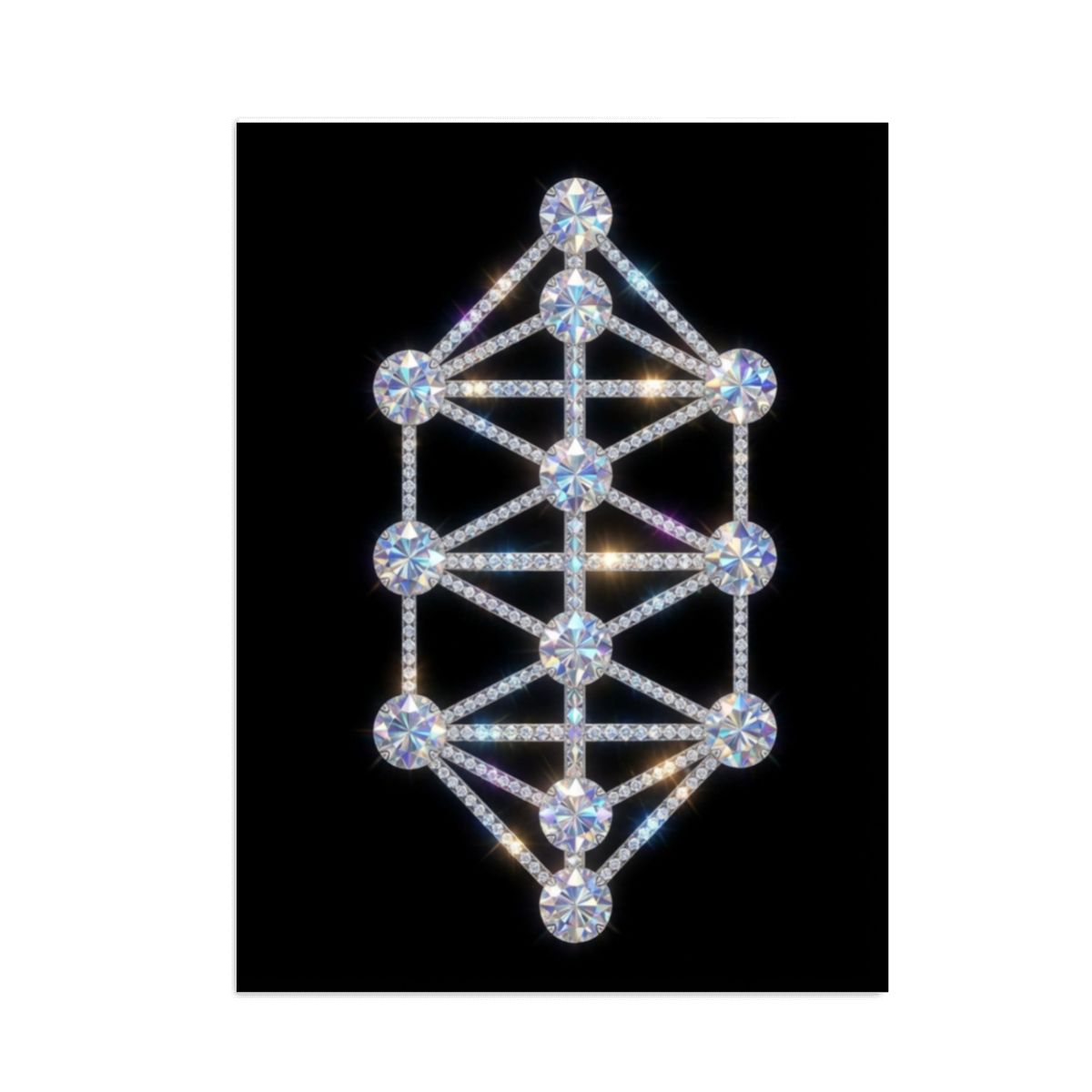 The Crystalline Kathara Grid ( 12"x16") Diamond Painting Kit