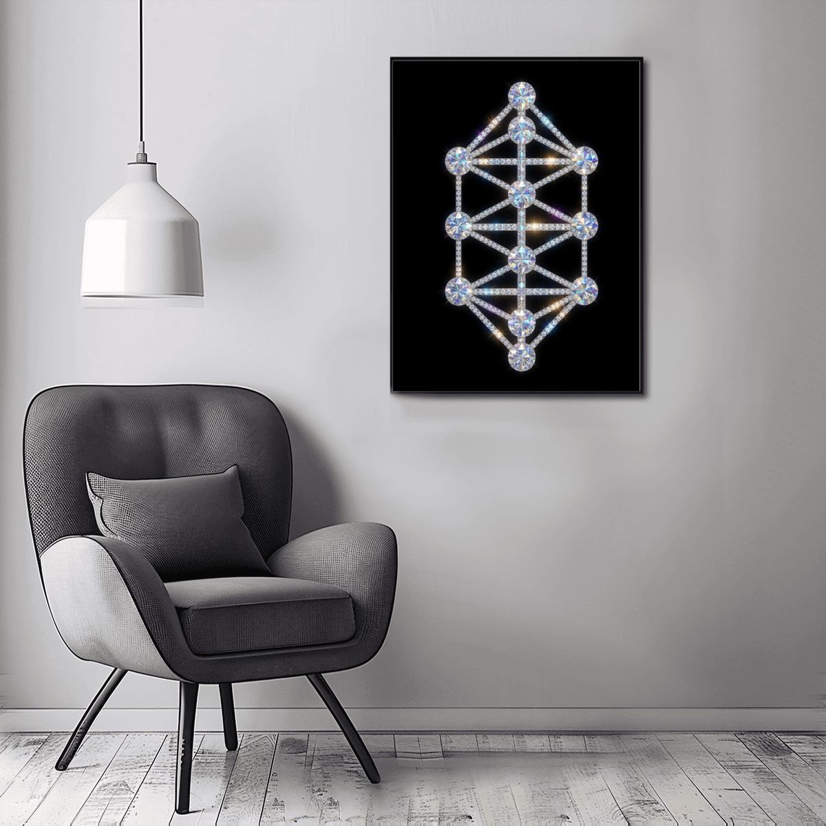 The Crystalline Kathara Grid ( 12"x16") Diamond Painting Kit