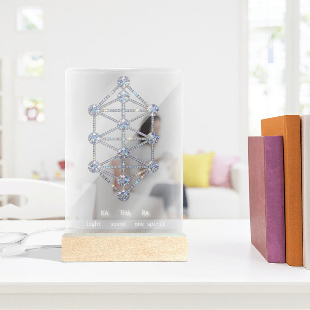 Kathara Grid Acrylic Desk Plaque Night Light