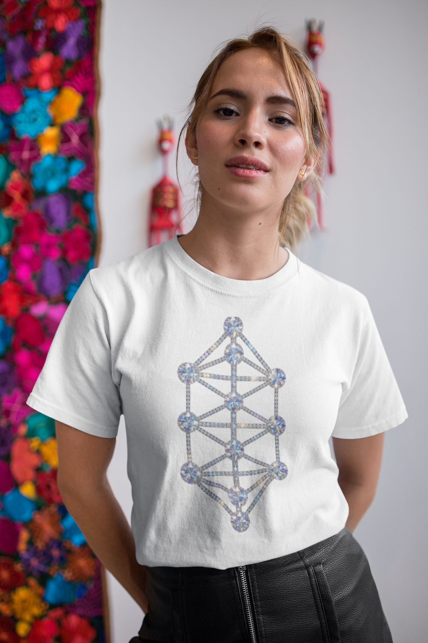 Diamond KA-THA-RA Light Sound Spirit Divine Blueprint Tee (Made in USA)