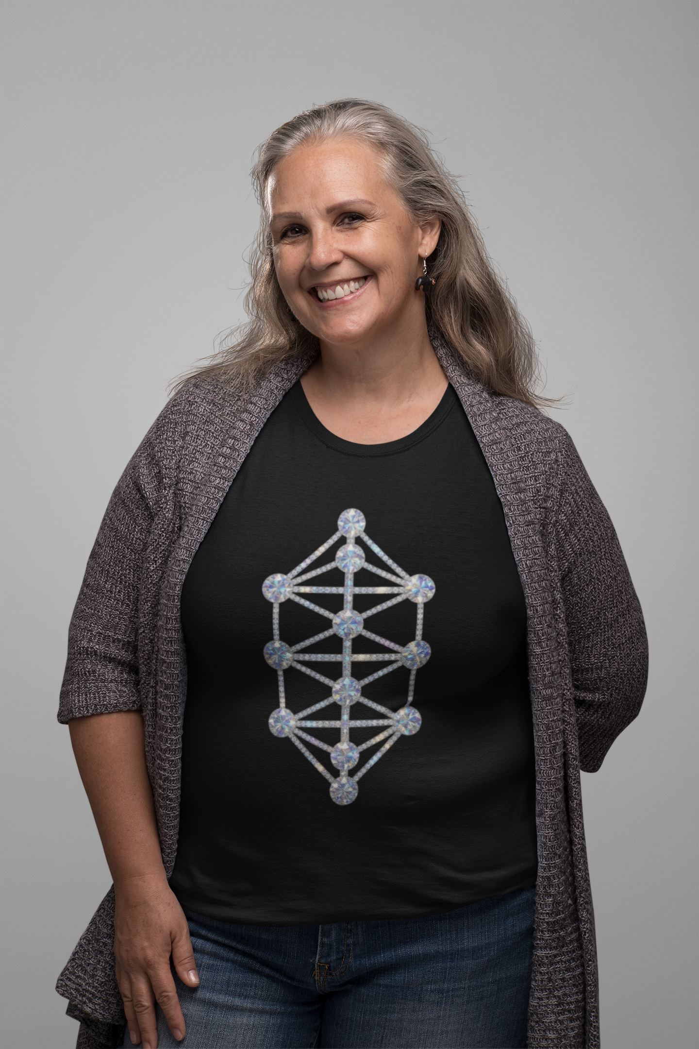Diamond KA-THA-RA Light Sound Spirit Divine Blueprint Tee (Made in USA)